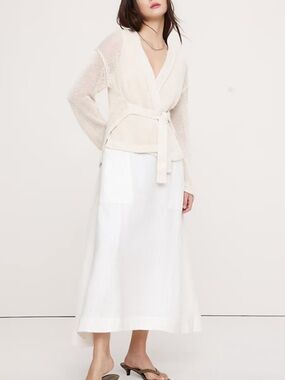 Banana republic HEIRLOOM LINEN WRAP CARDIGAN sold out online